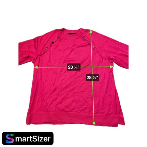 Lane Bryant NWT Pink 3/4 Sleeve Boat Neck Knit Pullover Sweater Sz 22 - Picture 9 of 9